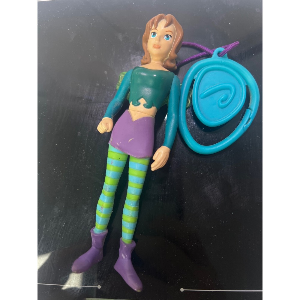 Vintage Disney WITCH Irma Lair Figure Backpack Clip Toy Guardian Green Wings